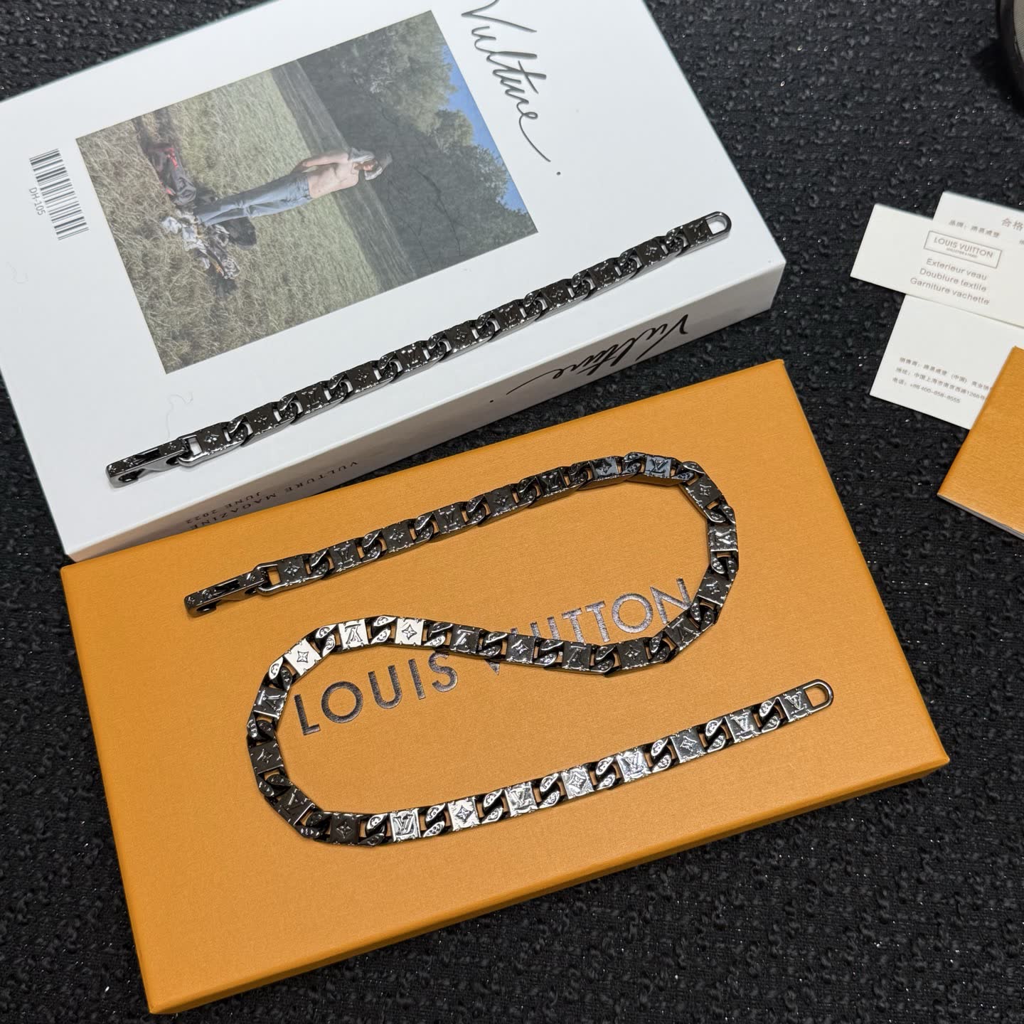 Louis Vuitton Monogram Canvas Chain Necklace